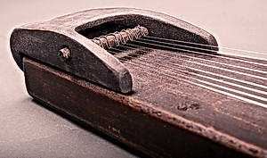 Прибалтийские гусли . Фрагмент - струнодержатель